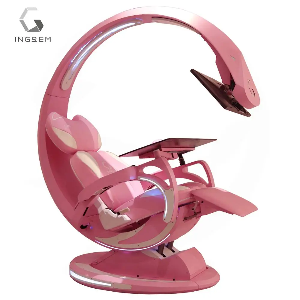 Ingrem Pc Gaming Workstation Chair Luxury Pink Setup Ergonomic