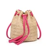 2019 Summer Pastoral Wind Straw Messenger Tassel Bag Bucket Bag for Ladies