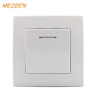 modern 1 gang wall switch with light European lighting switch