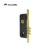 45mm backset Gold Mortise Wooden door lock body