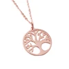 Stainless Steel Tree Of Life Pendant Women Jewelry Necklace