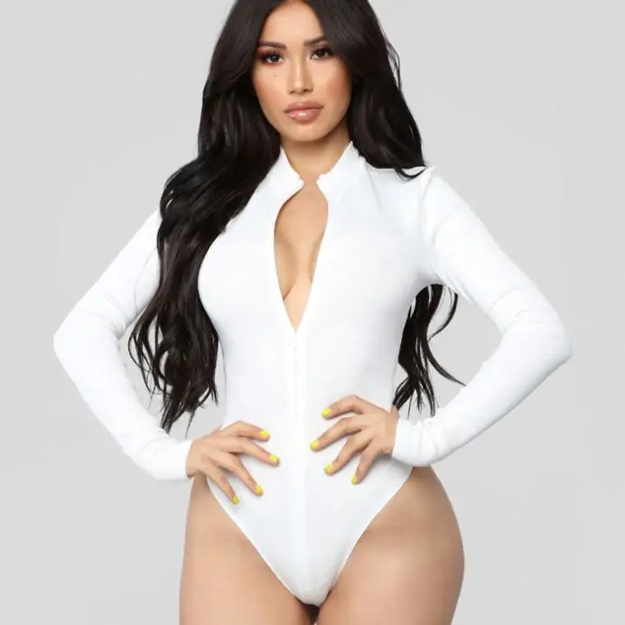 New arrival sexy women long sleeve zipper bodysuits
New arrival sexy women long sleeve zipper bodysuits