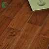 18mm thickness solid wood flooring oak handscraped brown dark color embossed hardwood flooring