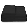 Twin/Full/Queen/King Size 100% Cotton Embroidered lines Bed Sheet Set