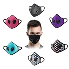 antipollution activated carbon filter sport running face mask n95