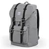 Hanke Custom logo canvas durable travel backpack with drawstring gentleman business canvas bags laptop rucksack backpack for men