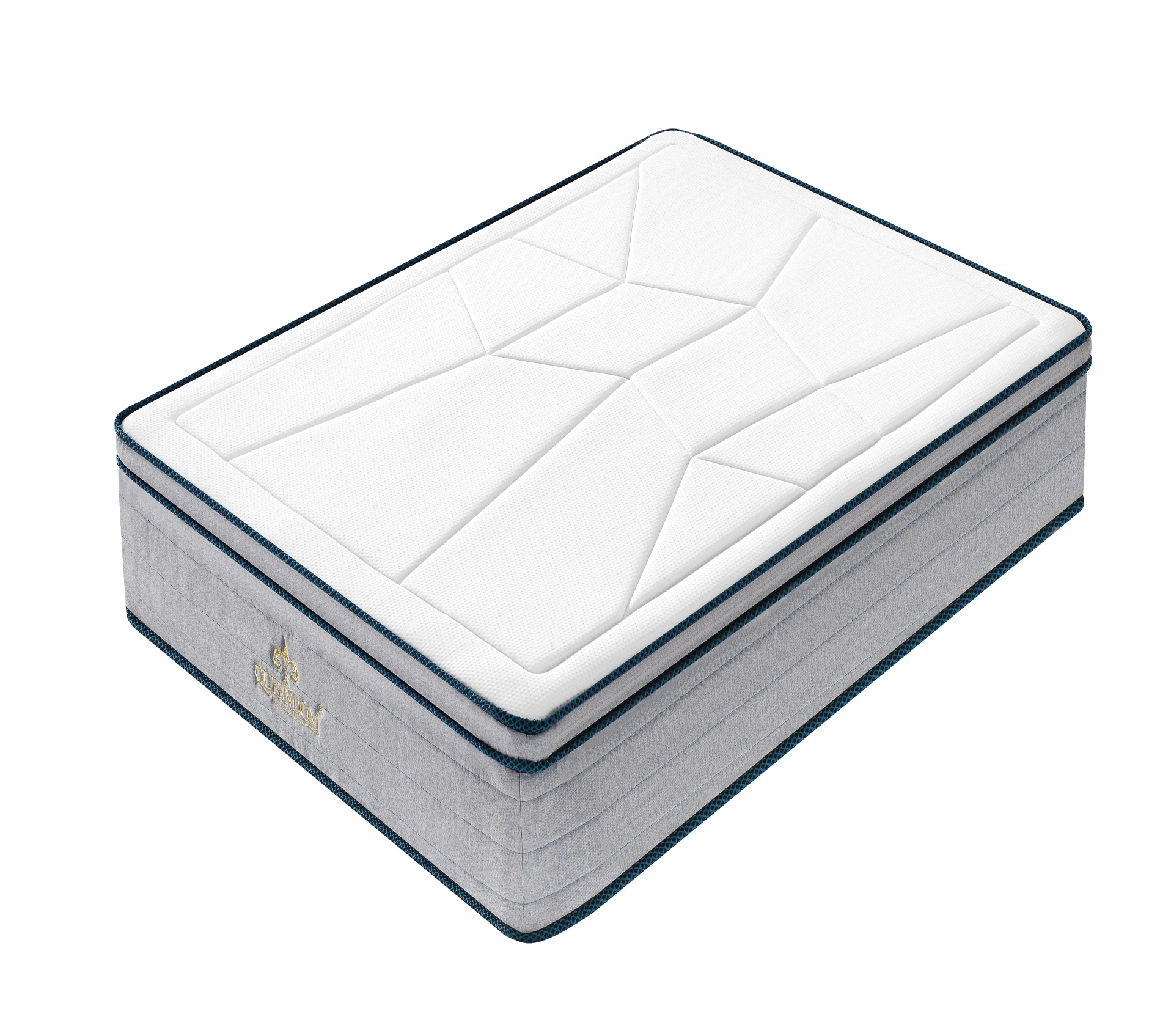 Bed With Memory Foam Pillow Top Bedroom Pocket Spring Mattress
