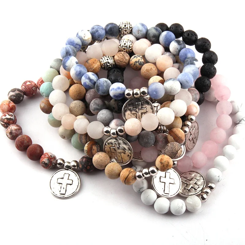 Popular Beautiful Women Energy Bracelets,femme bracelet 8mm Natural stone Lava Buddha Cross bracelet
Popular Beautiful Women Energy Bracelets,femme bracelet 8mm Natural stone Lava Buddha Cross bracelet
