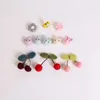 Felt Art Crafts Supplying Handmade Colorful Felt Cherry as Home Decoration