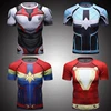 Newest Marvel Movie Endgame Superhero Printed T Shirts Mens Gym Clothing compression shirt o neck