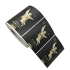 High Quality Textured Art Paper Private Printing Bottle Adhesive Wine Labels