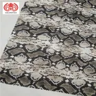 Four Side Stretch Snake Print Faux Leather Fabric For Dress/Skinny pants