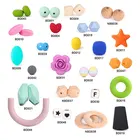 Wholesale High Quality Round Blue Bpa Free Custom Teether 15Mm Baby Soft Food Grade Silicone Beads