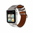 Square Grain 38/42mm Genuine Leather Watch Band with Adapter for Apple Iwatch Band and Strap