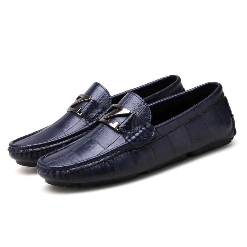 2020 New fashion men comfortable loafer shoes genuine leather moccasins driving shoes, Black/white/blue
2020 New fashion men comfortable loafer shoes genuine leather moccasins driving shoes, Black/white/blue