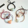 Ponytail Holder P ony Tail Traceless Heart Ring Band Rope Elastic Hair Ties