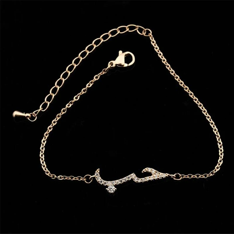 2019 Ladies custom personalized letter name bracelet diamond cz gold stainless steel arabic bracelet, Gold,silver,rose gold 
2019 Ladies custom personalized letter name bracelet diamond cz gold stainless steel arabic bracelet, Gold,silver,rose gold