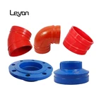6 inch ductile iron pipe fittings price list 168.3 mm 45 degree elbow grooved flange ductile iron fittings