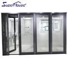 Custom folding Partition Glass Bifold Door For Living Room
