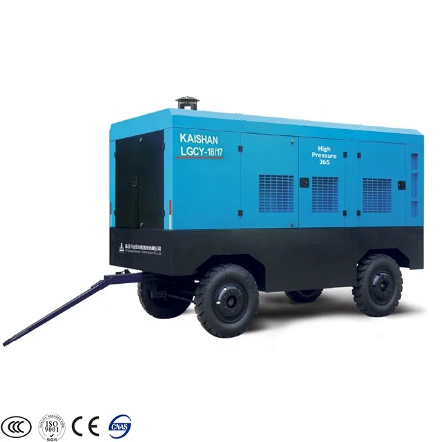 17bar 18 min/m Movable Diesel Air Compressor Without Tank/Screw Air Compressor Diesel Type
