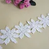 Little girl clothes decorative lace jewelry embroidery water soluble full flower lace trimming Guangzhou factory