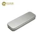 white small rectangle metal tin box for belt packaging