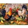 Diy Diamond Painting Cock Full Drill Rooster Chicken Animal Diamond Embroidery Round Square Wall Art Decor