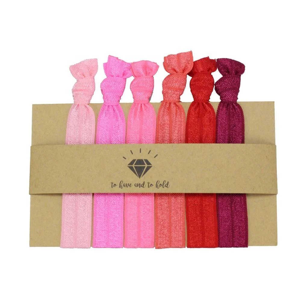 Girls Hair Band Solid Color Knotted Custom Gift Elastic Fabric