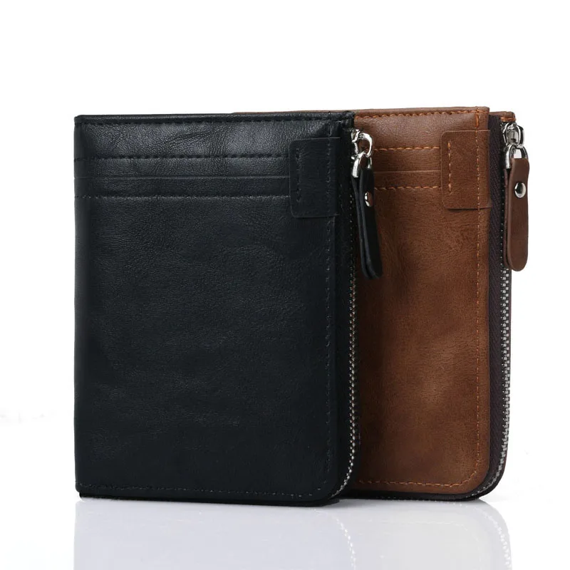 Wholesale fashion leisure PU men's wallet RFID zipper multi-location short wallet, Black, brown
Wholesale fashion leisure PU men's wallet RFID zipper multi-location short wallet, Black, brown