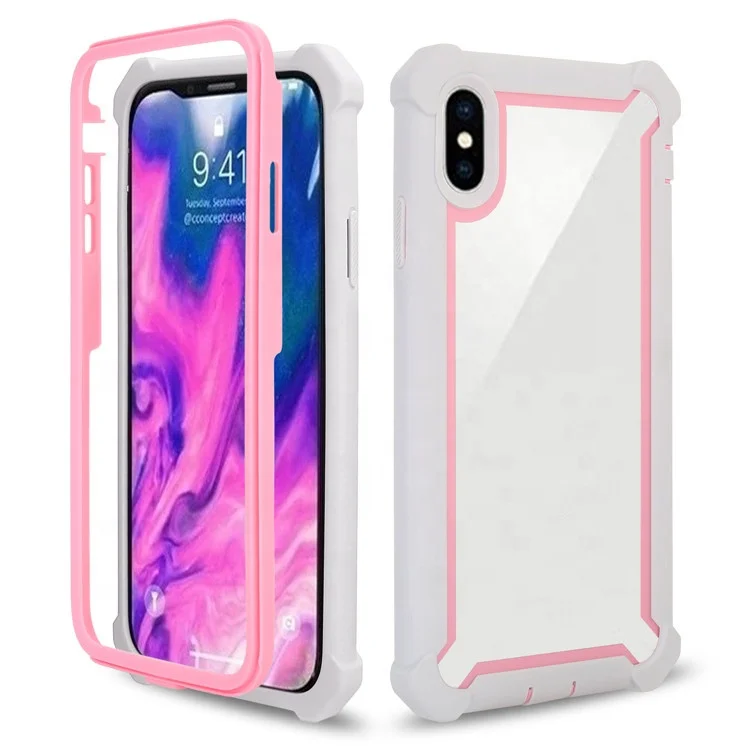 Saiboro Protective shockproof 360 degree full cover cell phone case for iphone xr xs max clear mobile case cover, 8 colors
Saiboro Protective shockproof 360 degree full cover cell phone case for iphone xr xs max clear mobile case cover, 8 colors
