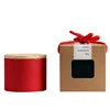 Wholesale Custom Logo PVC Display Window Foldable Gift Packaging for Candy Green Tea Bag Coffee Kraft Paper tea Box design