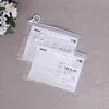 clear transparent frosted custom logo zip lock PVC cosmetic bag