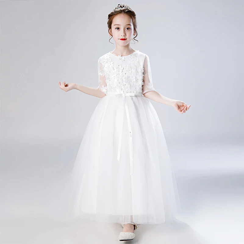 2019 new wedding white lace kids little queen princess flower girl dress, White;pink;light blue
2019 new wedding white lace kids little queen princess flower girl dress, White;pink;light blue