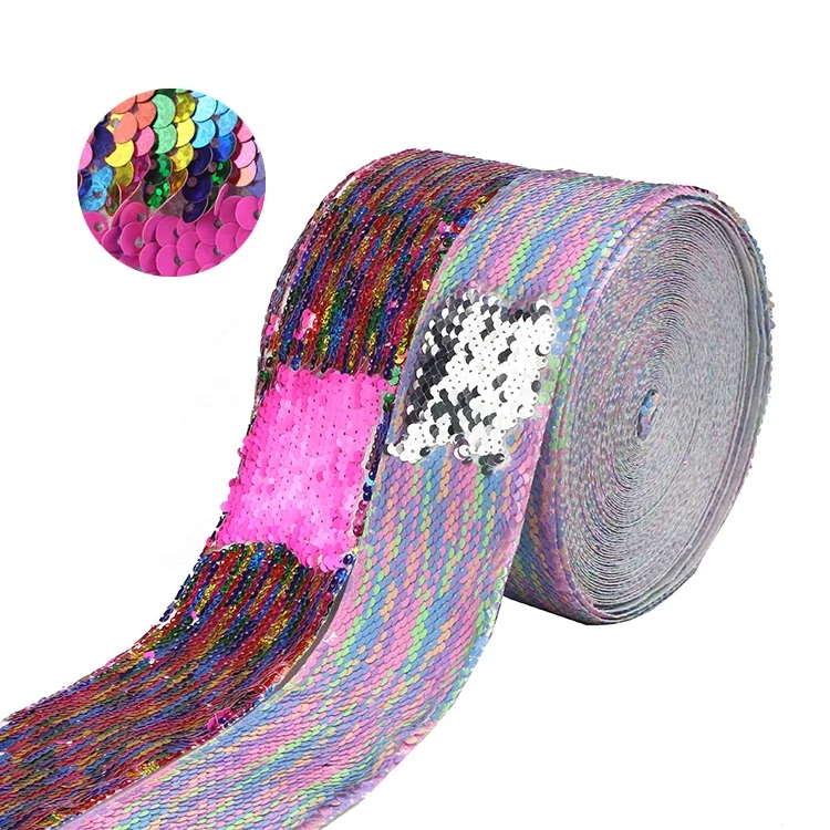 Wedding Party Decoration Hair Bow Accessory Reverse Fabric Rainbow Tape Sequin Ribbon
Wedding Party Decoration Hair Bow Accessory Reverse Fabric Rainbow Tape Sequin Ribbon