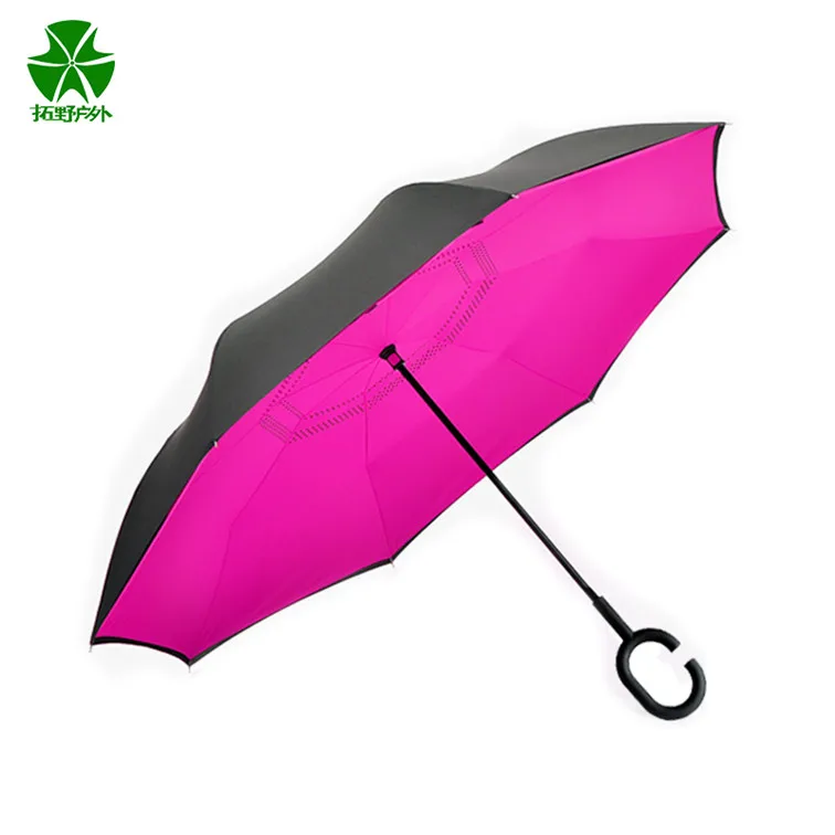 Tuoye Fantastic New Creative Reverse C Handle Reserve Double Layer Inverted Umbrella
Tuoye Fantastic New Creative Reverse C Handle Reserve Double Layer Inverted Umbrella