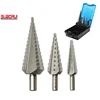Round Shank Straight Flute Metric Hss Step Drill Bit With 3 Cutting Edges