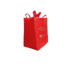 Customized ecofriendly printed recycled handled non woven shopping bag