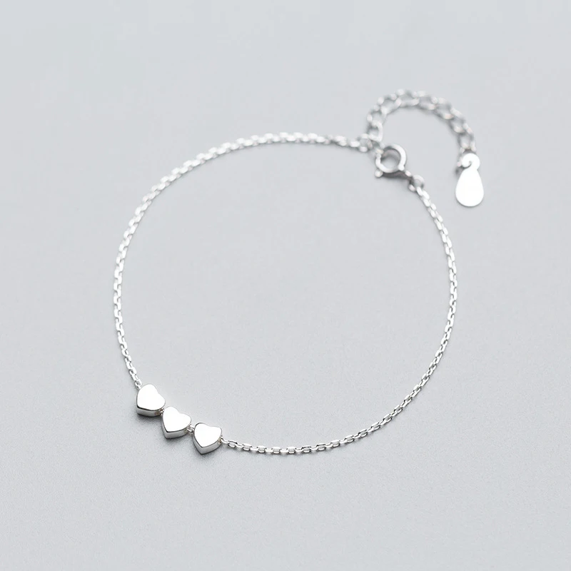 Hot Sale 100% 925 Sterling Silver 3 Pieces Sweet Heart Beads Bracelet For Women Luxury Authentic Silver Jewelry
Hot Sale 100% 925 Sterling Silver 3 Pieces Sweet Heart Beads Bracelet For Women Luxury Authentic Silver Jewelry