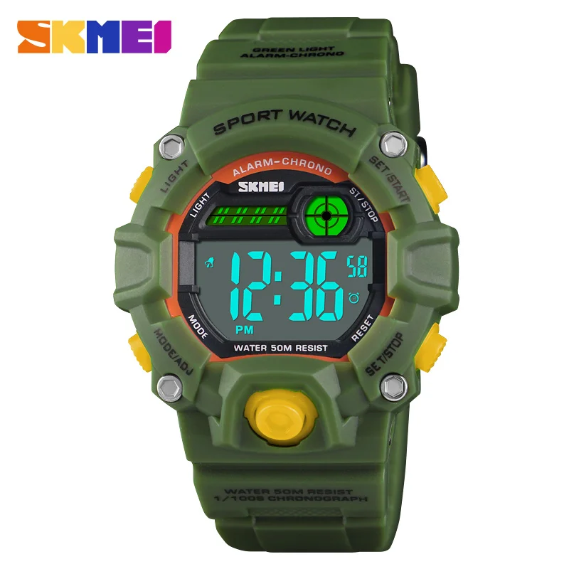 

SKMEI 1484 Children Sports Watches Fashion LED Quartz Digital Watch Boys Girls Kids 50M Waterproof Outdoor Sport Wristwatches