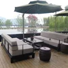 Factory Wholesale Outdoor Luxury Hotel Modern Metal Frame Garden Sofa Set Patio Furniture