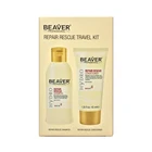 Beaver Natural Repair Rescue Hair shampoo conditioner Travel Set
