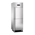 Commercial vegetable Refrigerators 2 Doors Stainless Steel freezer for Restaurant kitchen
