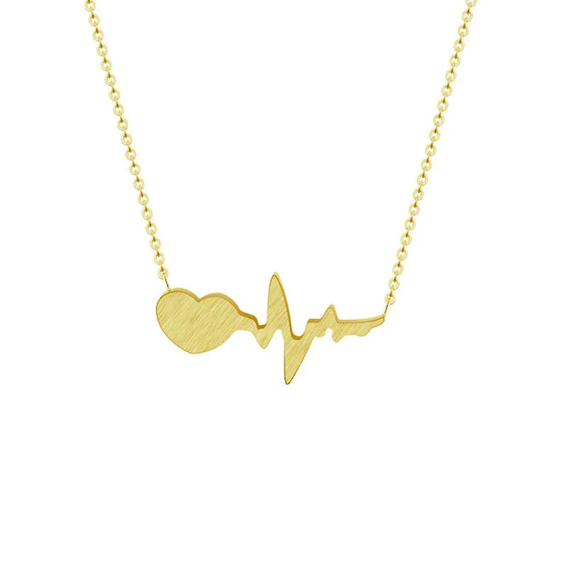Couple ECG Necklace Lightning Curve Pendant Clavicle Love Zinc Alloy Necklace, Picture
Couple ECG Necklace Lightning Curve Pendant Clavicle Love Zinc Alloy Necklace, Picture