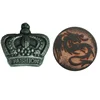 Custom made various designs metal button like crown shaped buttons