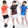 Hot selling sublimation custom cheap men Tennis wear uniform Fashion Tennis Wear Unisex Badminton Sport Wear