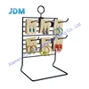 Customized different metal wire gift greeting card ornament display rack on countertop table