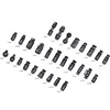 Wholesale custom black plastic drawstring cord end buttons lock spring stopper