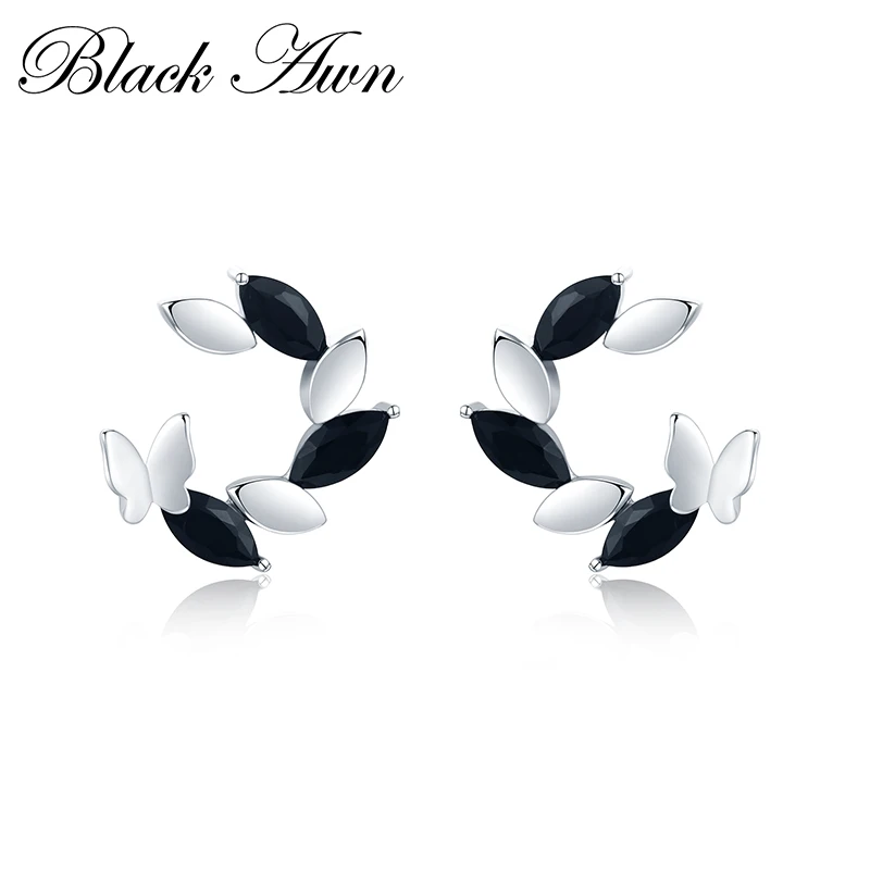 Trendy 925 Sterling Silver Jewelry Butterfly Flower Engagement Stud Earrings for Women Female Bijoux I010
Trendy 925 Sterling Silver Jewelry Butterfly Flower Engagement Stud Earrings for Women Female Bijoux I010