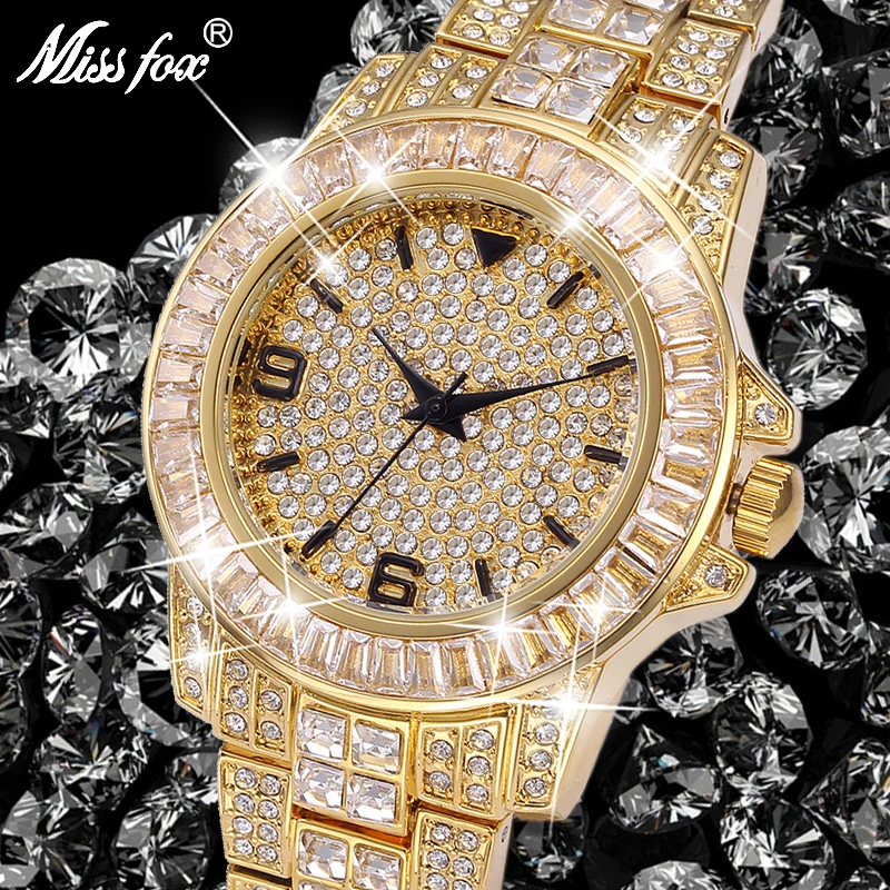 Watch Luxury Golden Business Men Watch Top Brand Fashion Full Diamond Casual Unisex Wristwatch Waterproof Watches
Watch Luxury Golden Business Men Watch Top Brand Fashion Full Diamond Casual Unisex Wristwatch Waterproof Watches