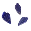 Customization Natural Blue Lapis Lazuli Quartz Crystal Leaf Pendant For Gift